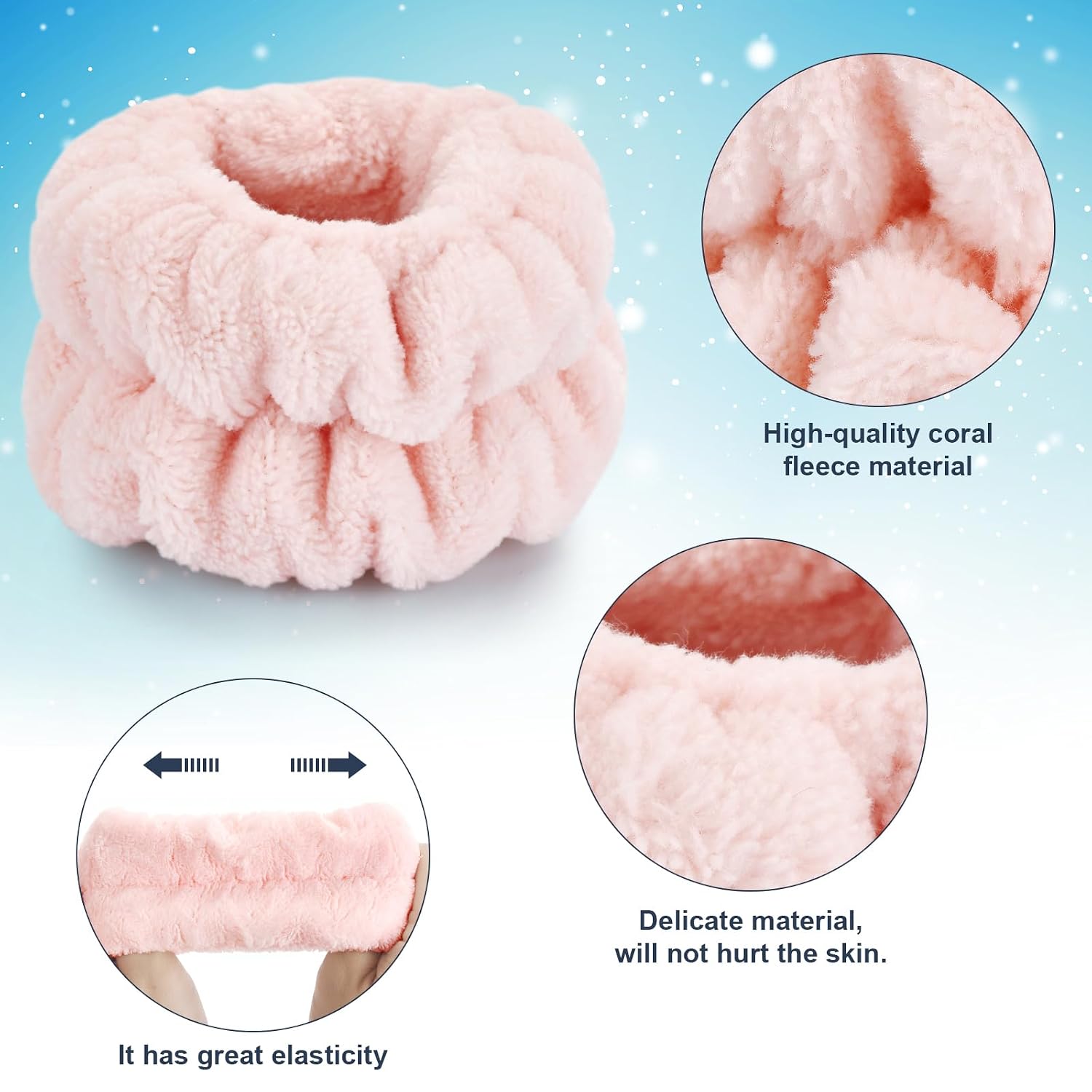 Wrist Bands for Washing Face, Spa Wristbands for Washing Face, Microfiber Wrist Towels for Washing Face, Face Wash Wristbands, Arm Bands for Washing Face for Woman Children