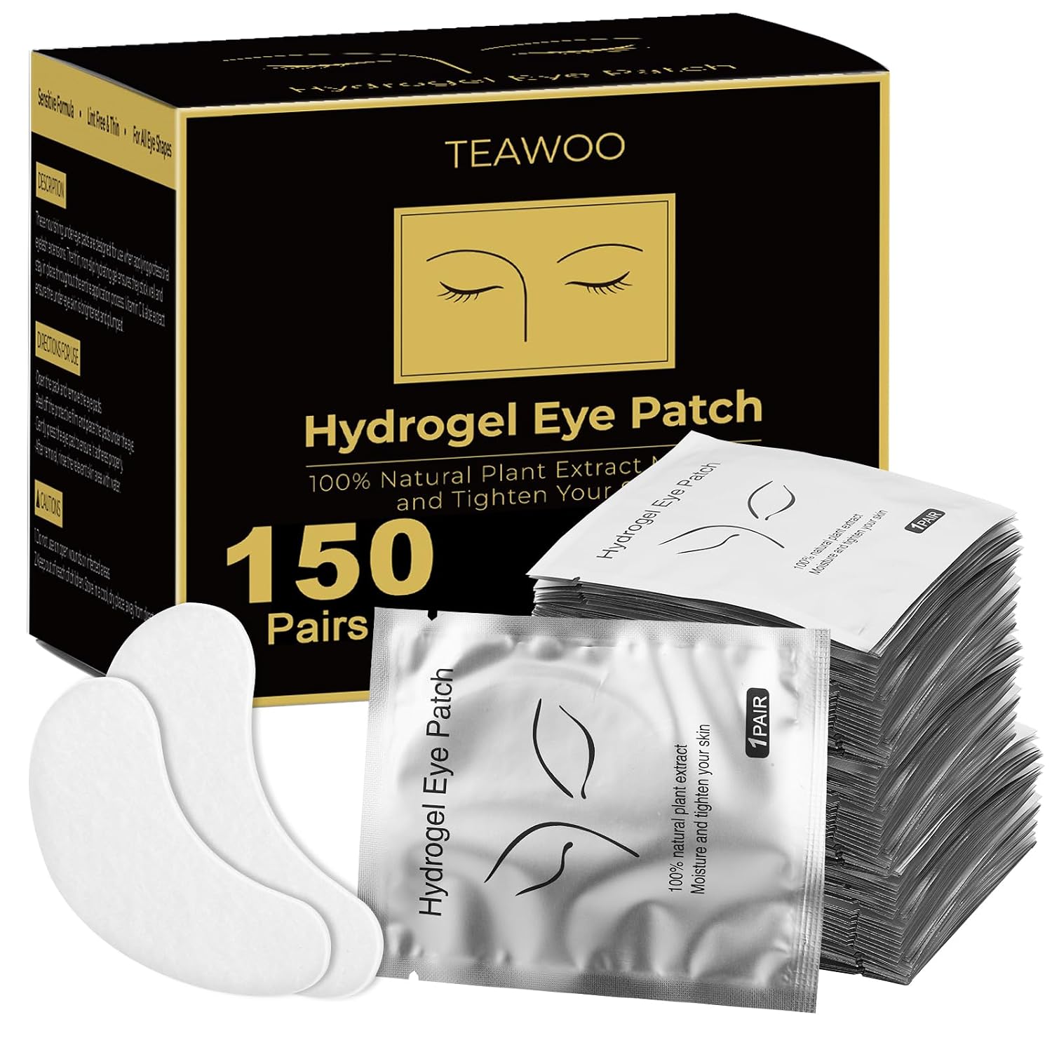 under Eye Patches for Lash Extensions, 150 Pairs | Eyelash Extension Supplies, under Eye Patches, Eye Pads for Eyelash Extension, Eyelash Tinting