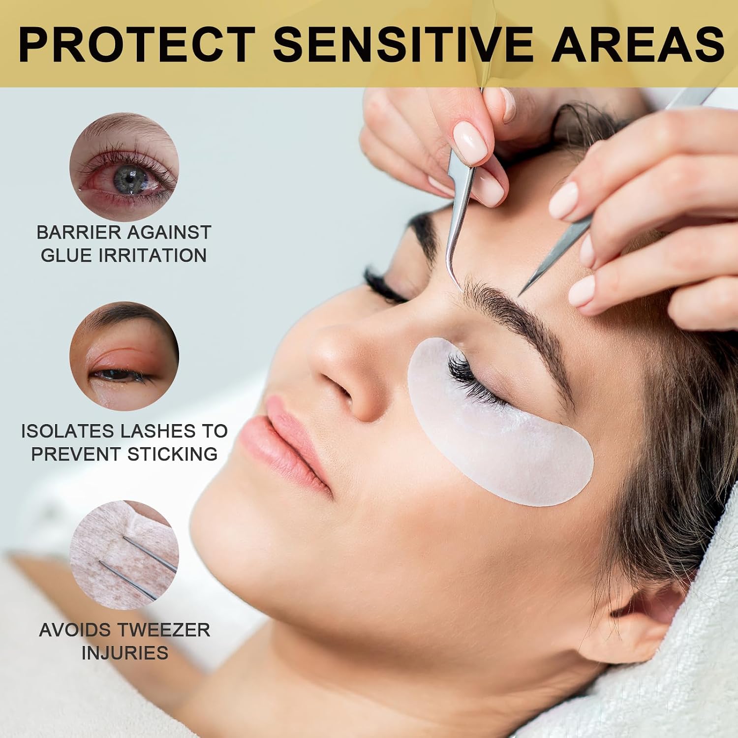under Eye Patches for Lash Extensions, 150 Pairs | Eyelash Extension Supplies, under Eye Patches, Eye Pads for Eyelash Extension, Eyelash Tinting