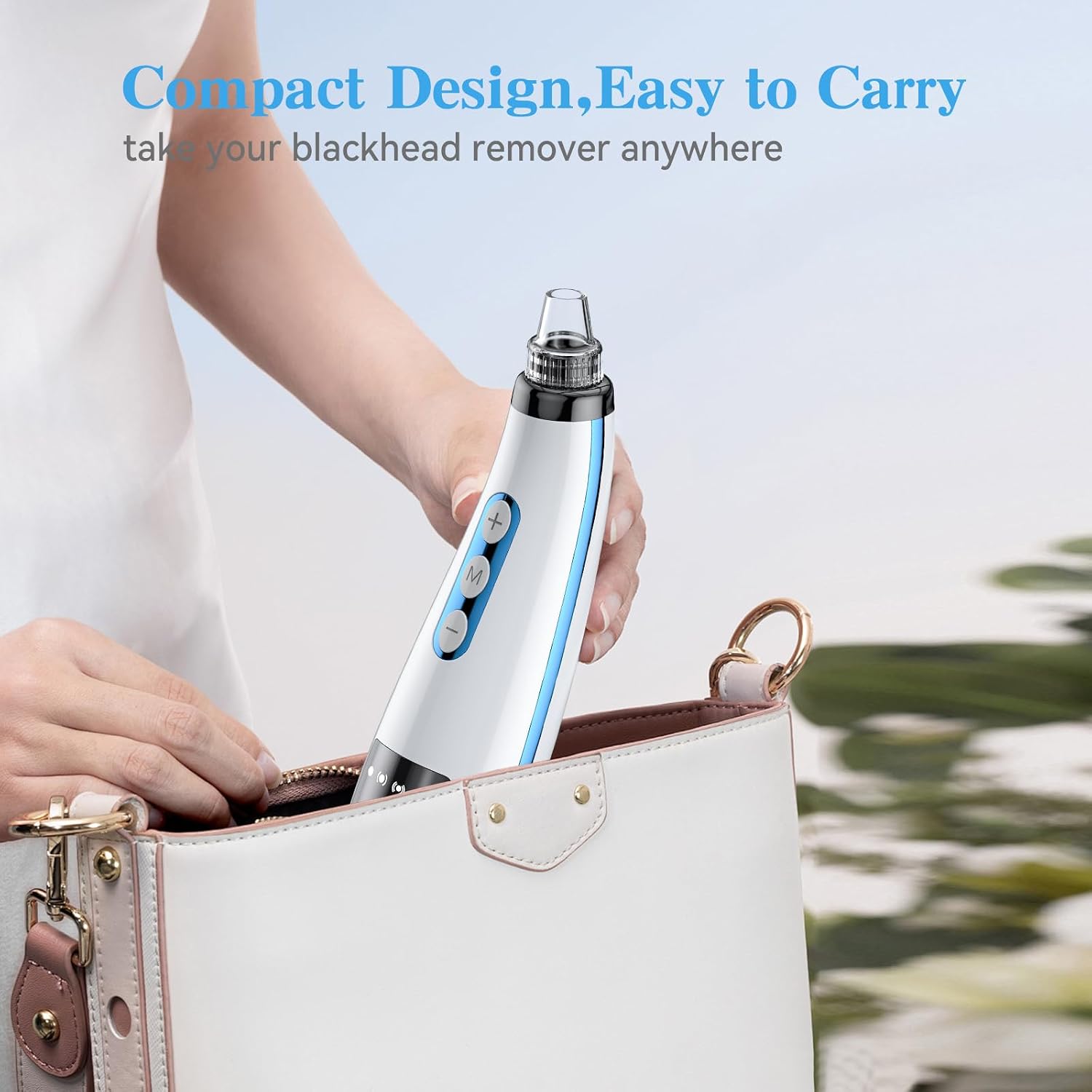 Blackhead Remover Pore Vacuum, Blackhead Vacuum, Facial Pore Cleaner with 5 Adjustable Suction Levels, 5 Probes, USB Rechargeable Pore Cleaner,