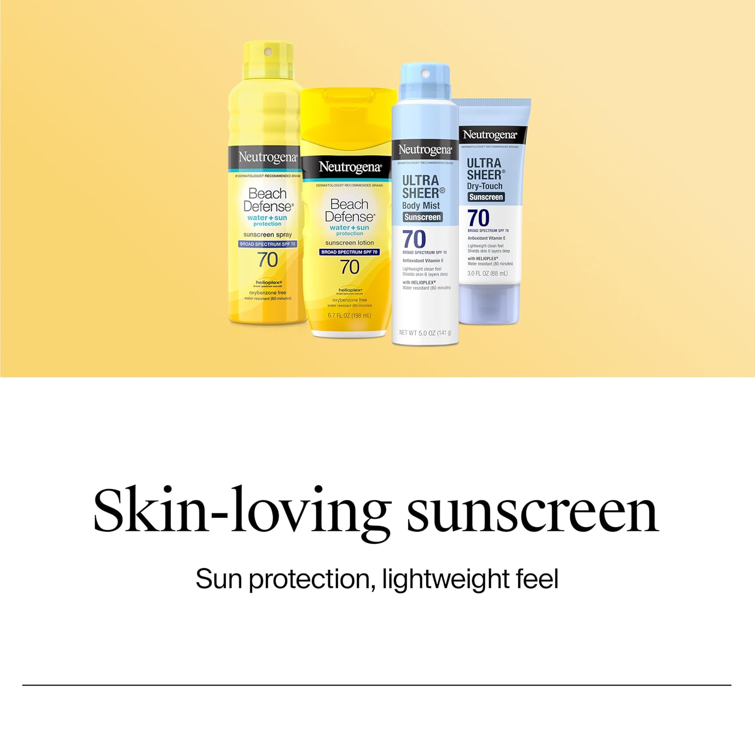 Neutrogena Beach Defense Sunscreen Stick SPF 50 Broad Spectrum UVA UVB Protection Lightweight Water Resistant up to 80 Minutes No-Mess Beach-Strength Sun Protection for Whole Family, 1.5 Oz