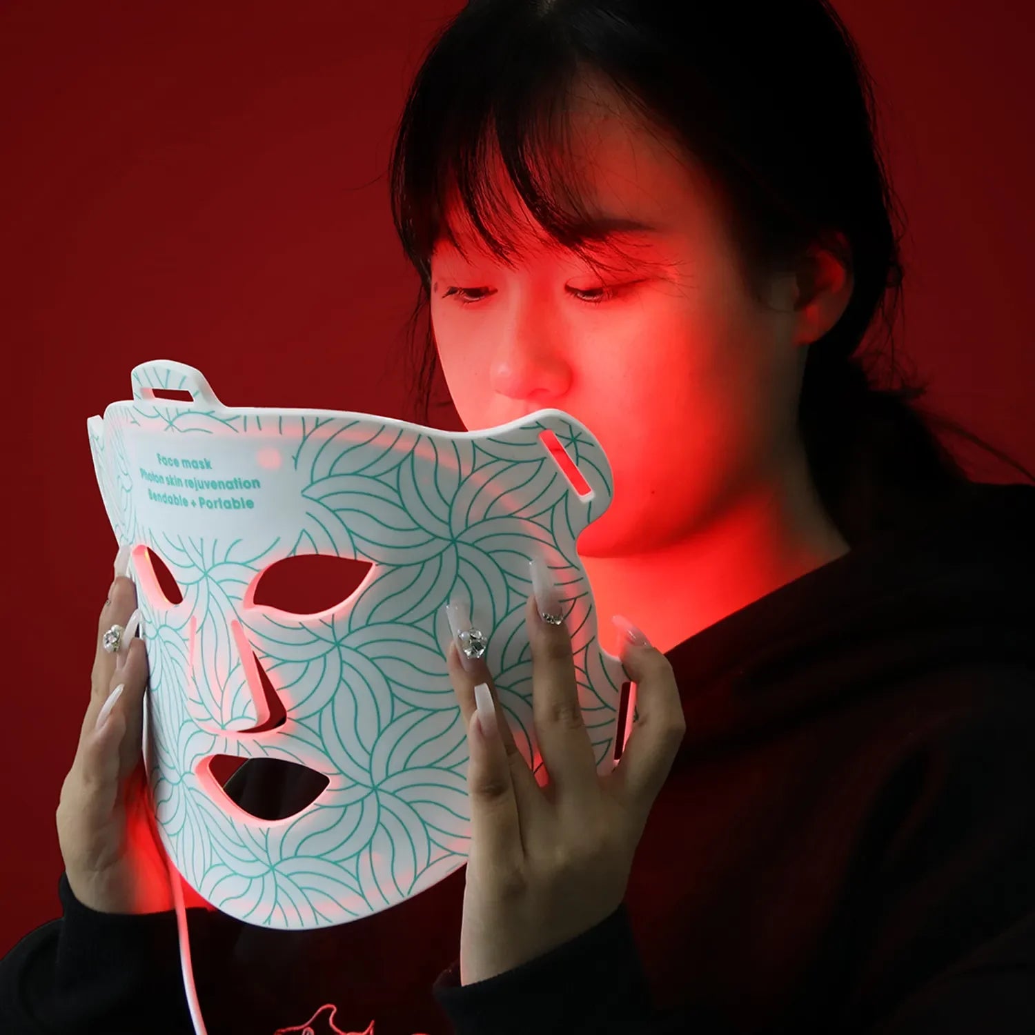 Infrared Red Light Therapy Facial Mask 460Nm 590Nm 630Nm 850Nm anti Wrinkles Rejuvenation Led Facial Mask