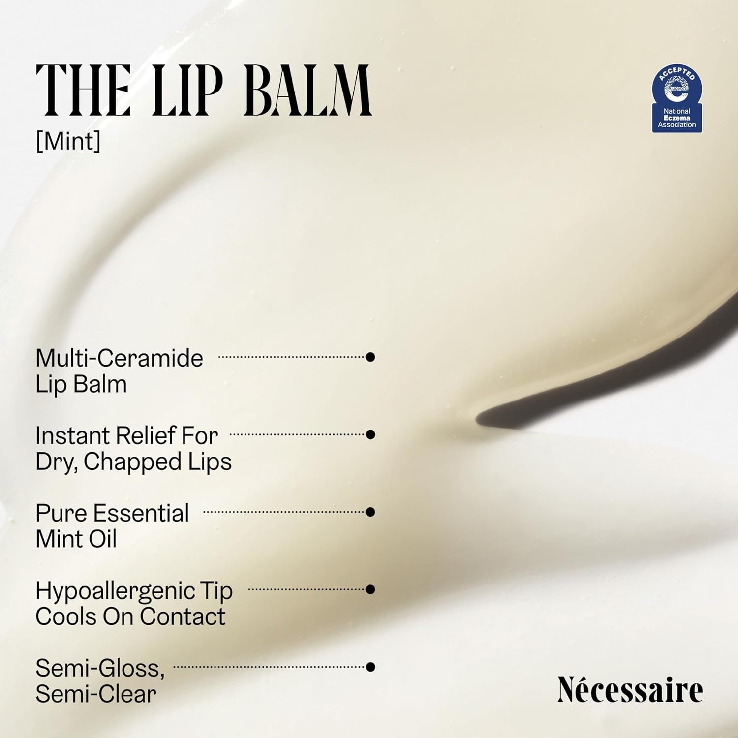 the Lip Balm | Hydrating Hyaluronic Acid Lip Balm for Women and Men, Mint Oil with Niacinamide + Essential Ceramides. Non-Comedogenic Lip Balm for Dry Lips – 15 Ml / 0.5 Fl Oz