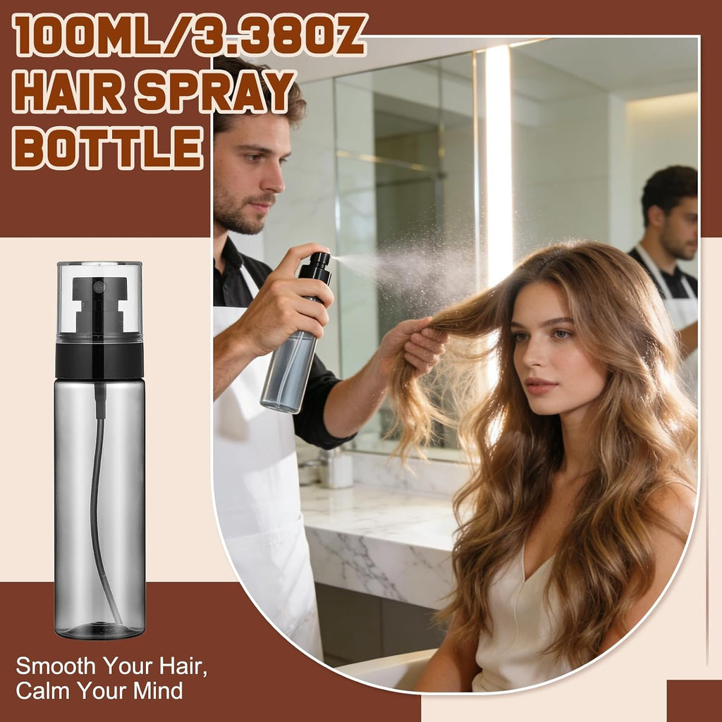 6 in 1 Set Wooden Head Scalp Massager Comb Tool Hair Gua Sha Comb with 6 OZ Hair Oil Applicator Bottle Spray Bottle for Relaxation