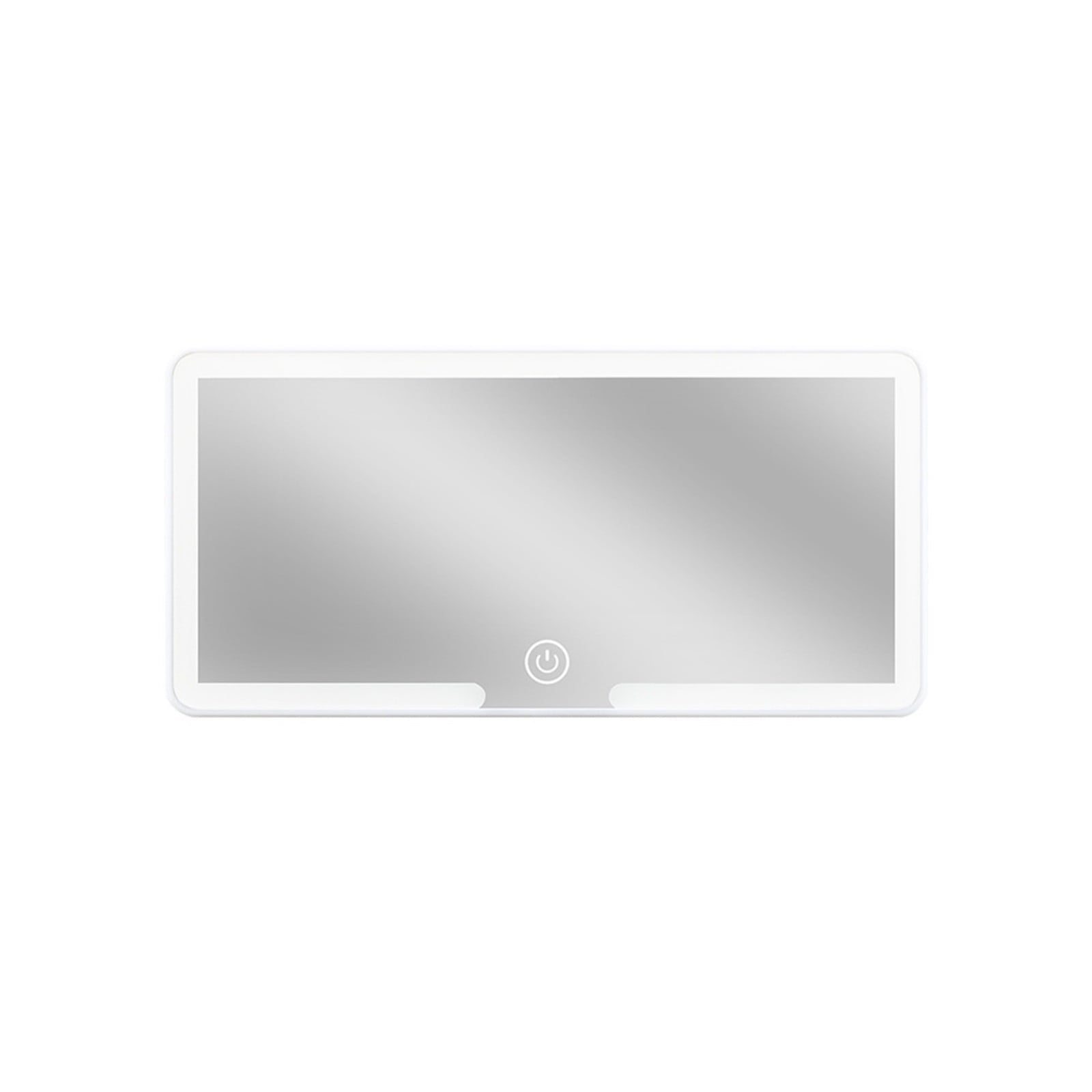 Car Sunvisor Mirror, LED Sunvisor Mirror, 3 Light Modes Cosmetic Mirror for Makeup, Adjustable Brightness Rechargeable Battery Powered Portable Car Accessory
